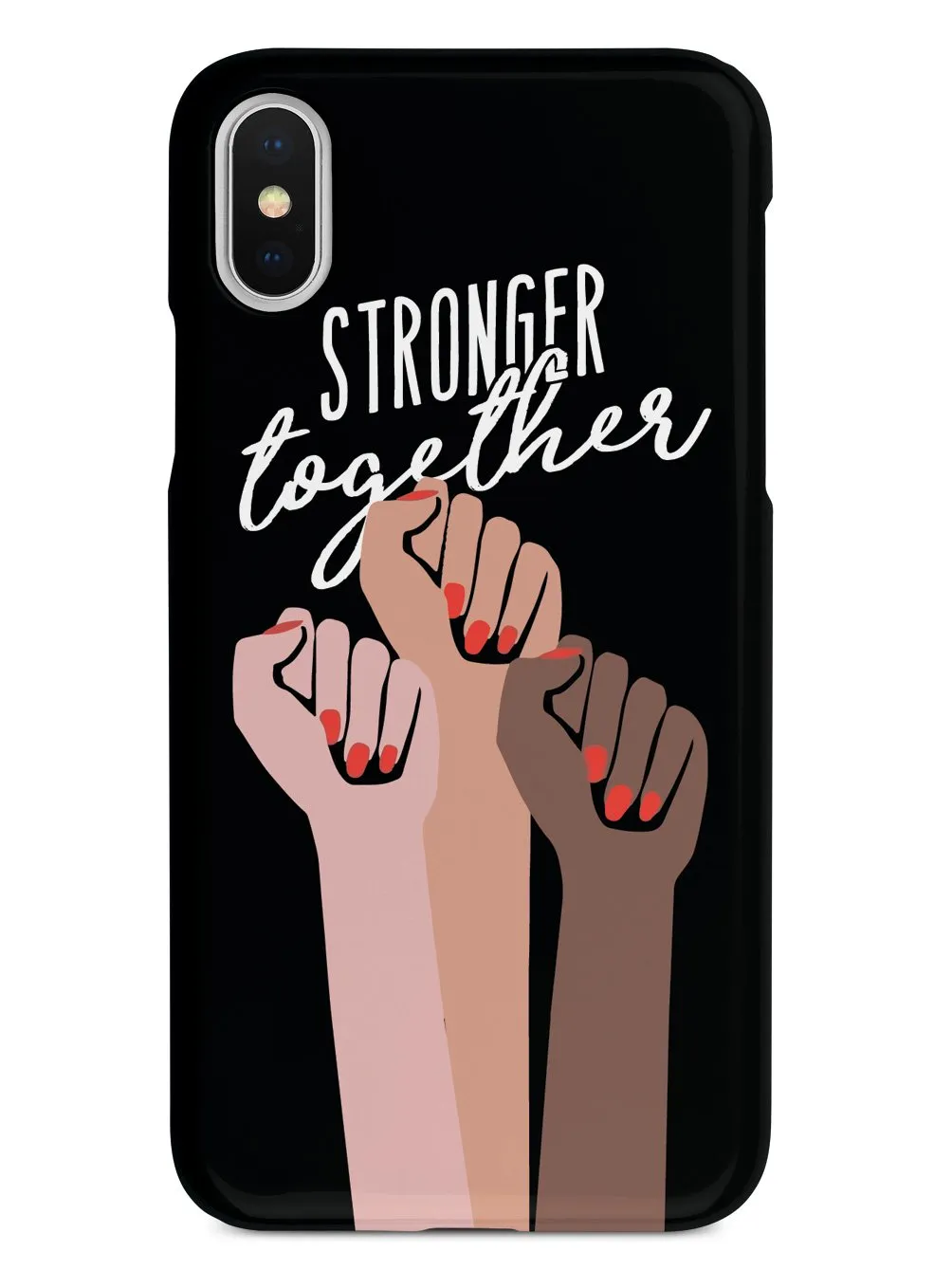 Stronger Together - Women's March Solidarity - Black Case