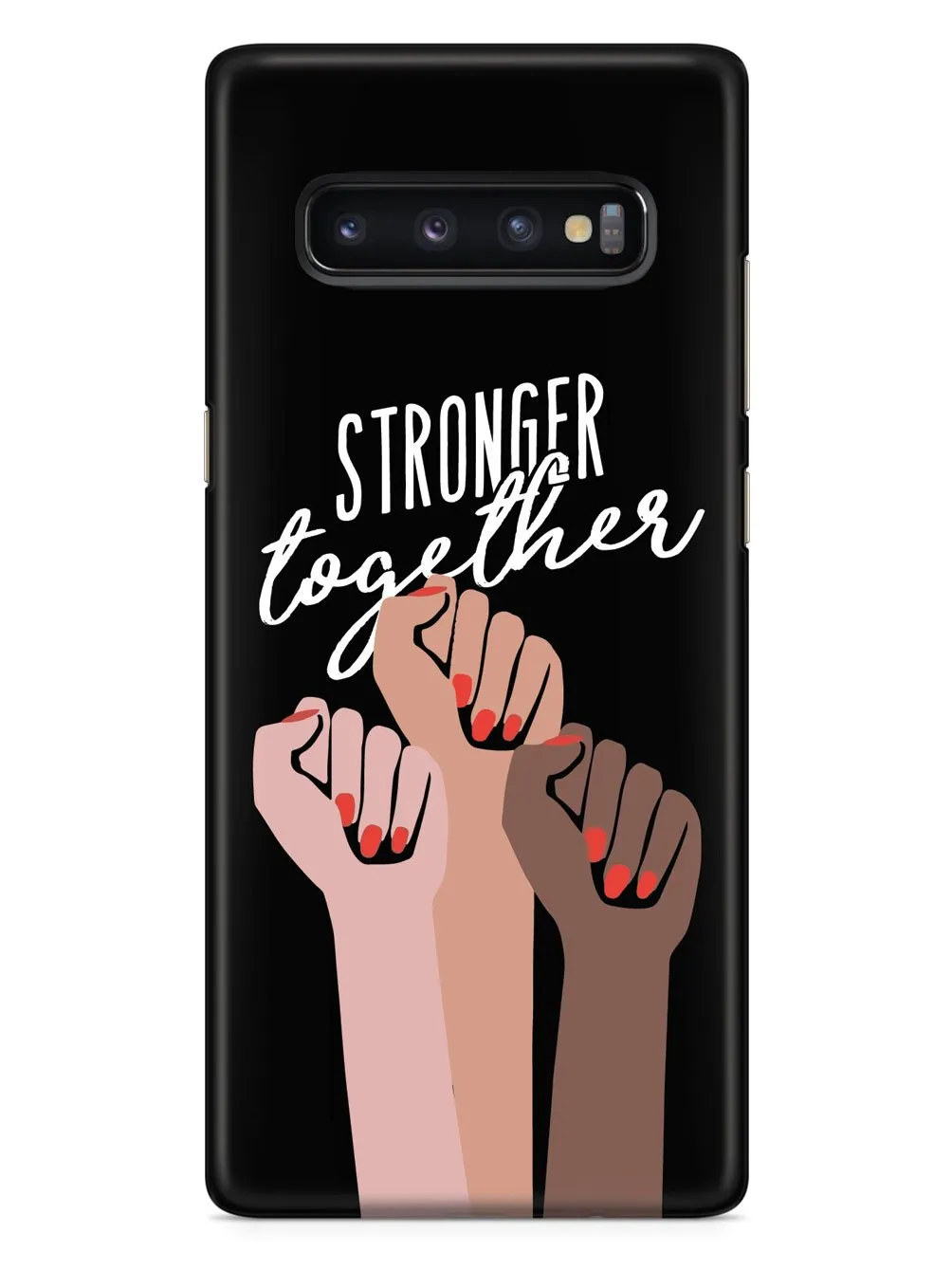 Stronger Together - Women's March Solidarity - Black Case