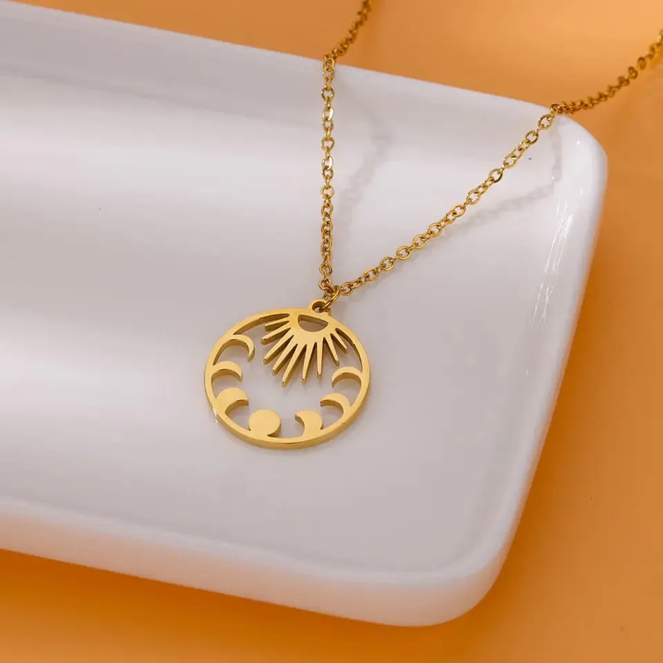 Sun and Moon Dancing Necklace