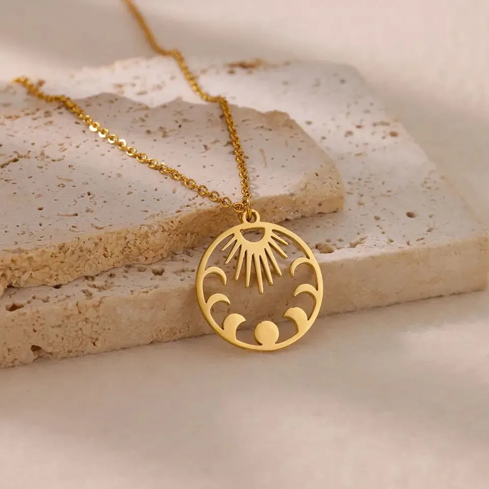 Sun and Moon Dancing Necklace