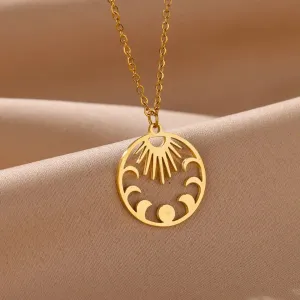 Sun and Moon Dancing Necklace
