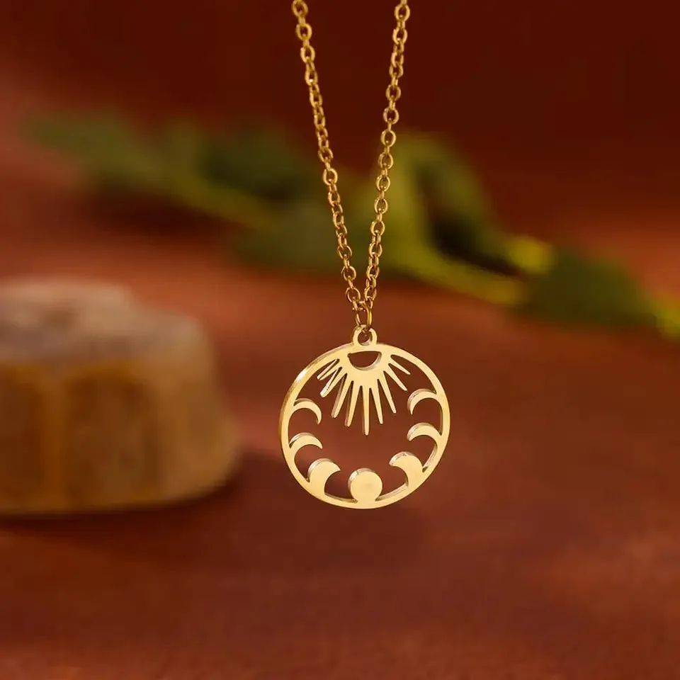 Sun and Moon Dancing Necklace