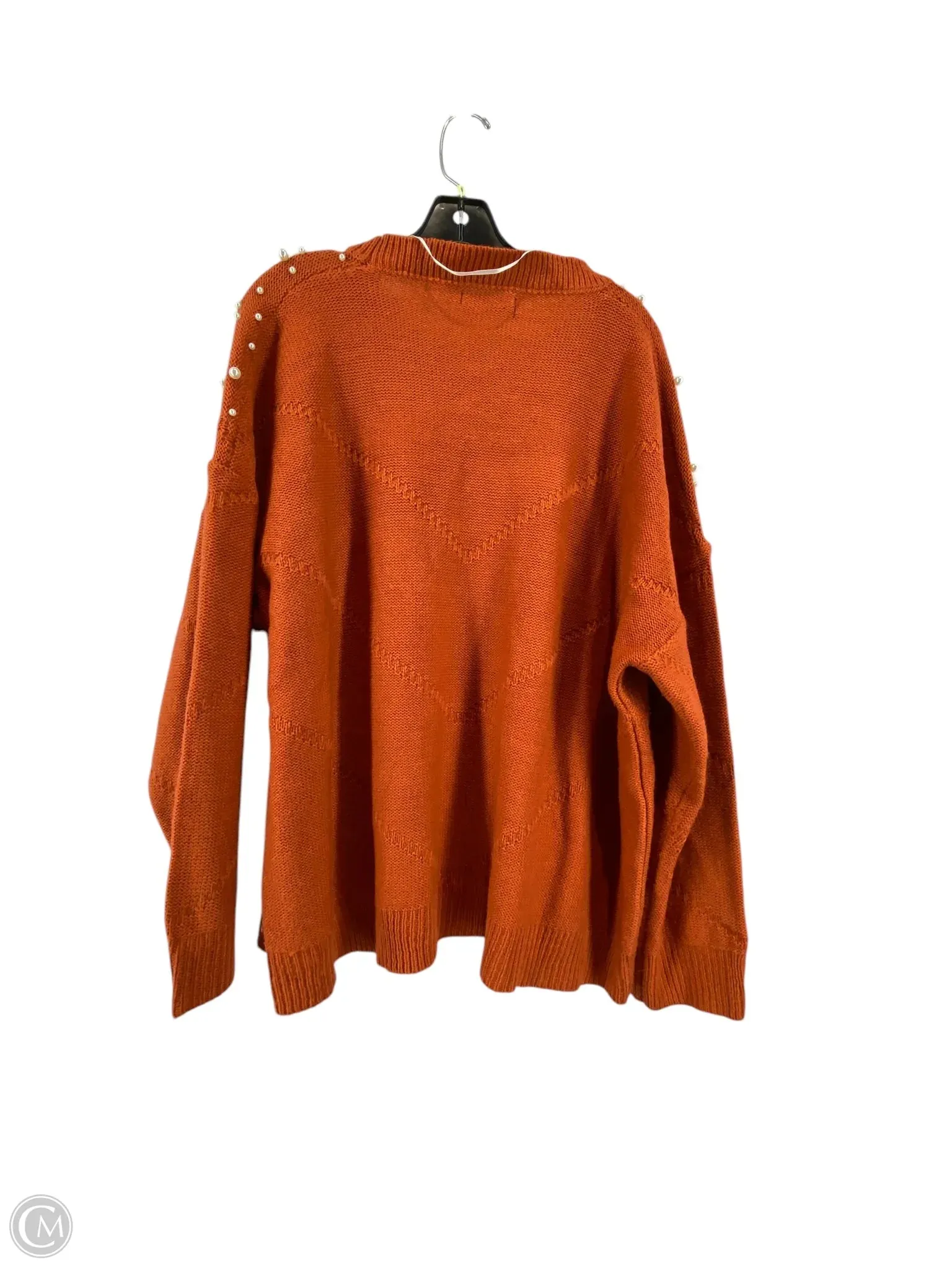 Sweater By Clothes Mentor In Orange, Size: 3x
