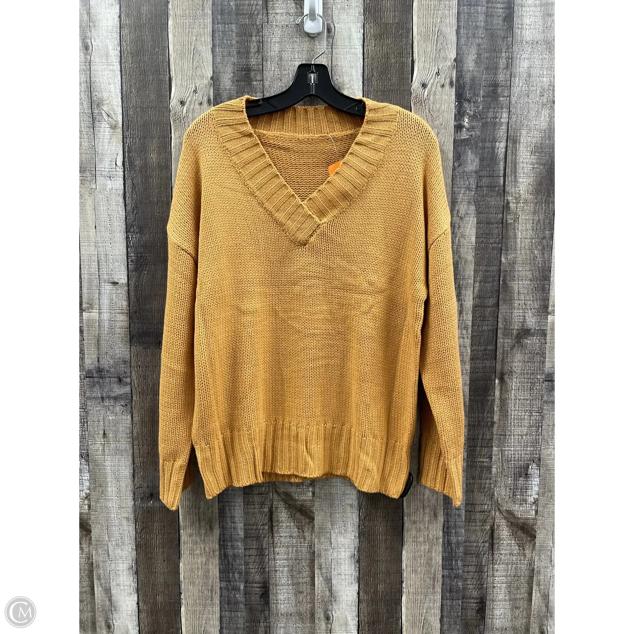 Sweater By Cmf In Yellow, Size: S