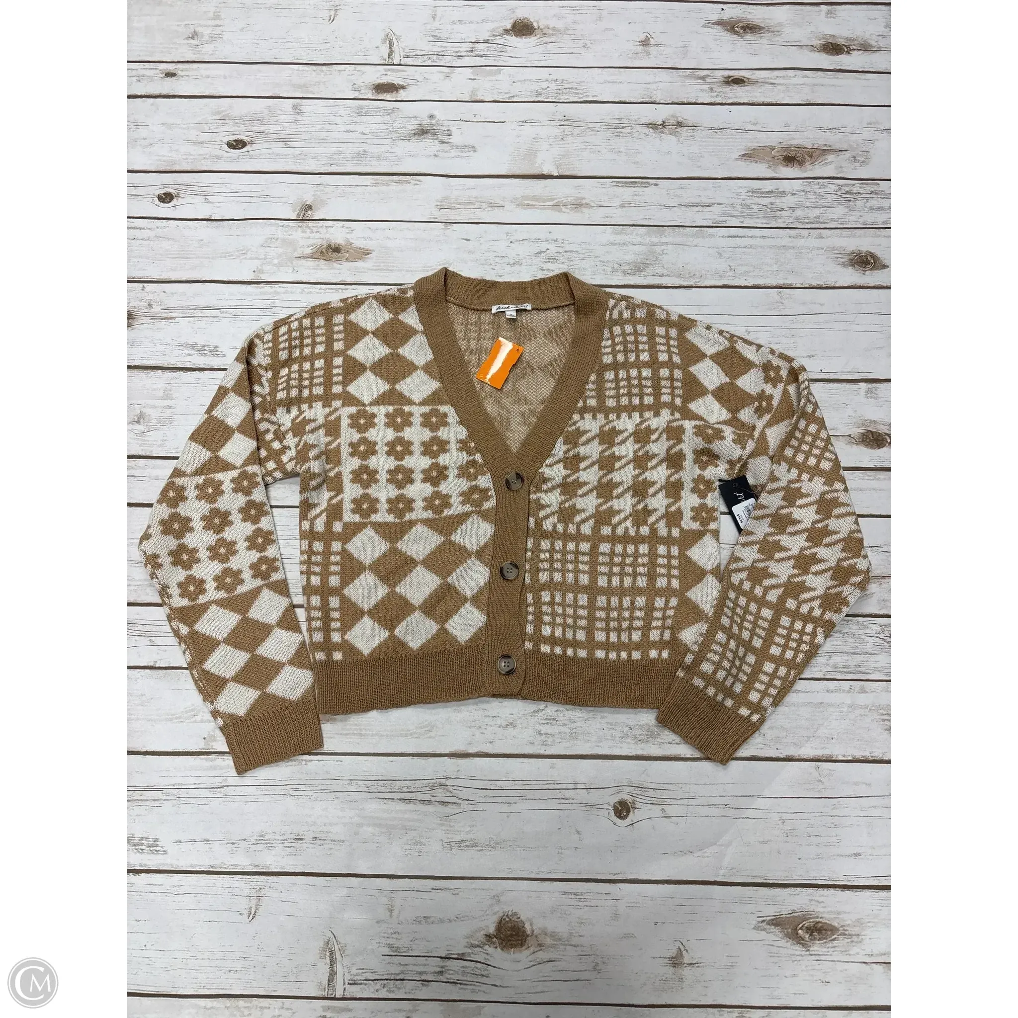 Sweater Cardigan By Derek Heart In Multi-colored, Size: M