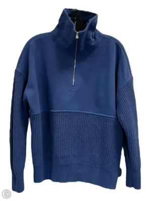 Sweatshirt Collar By Clothes Mentor In Blue, Size: L
