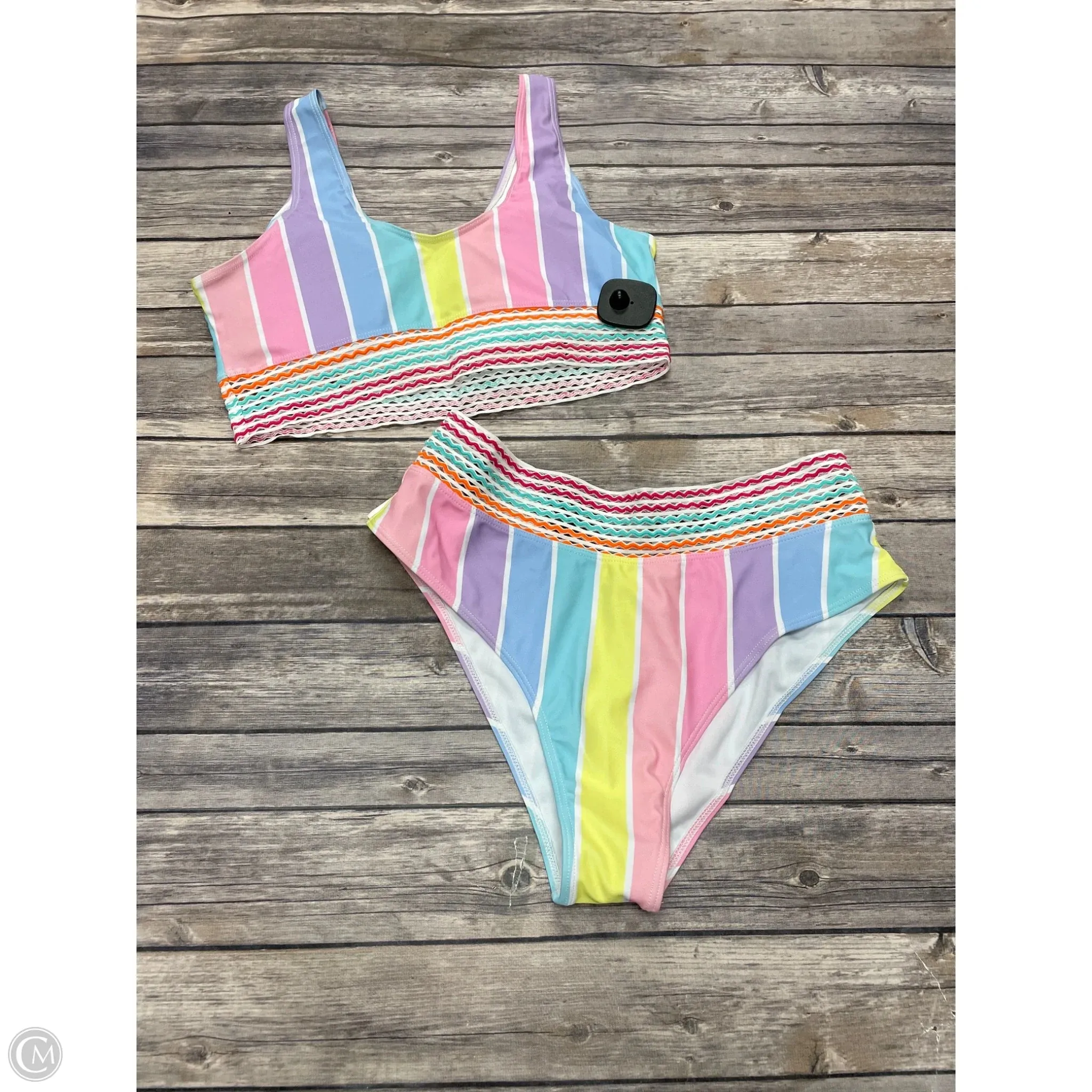 Swimsuit 2pc By Cmf In Multi-colored, Size: L