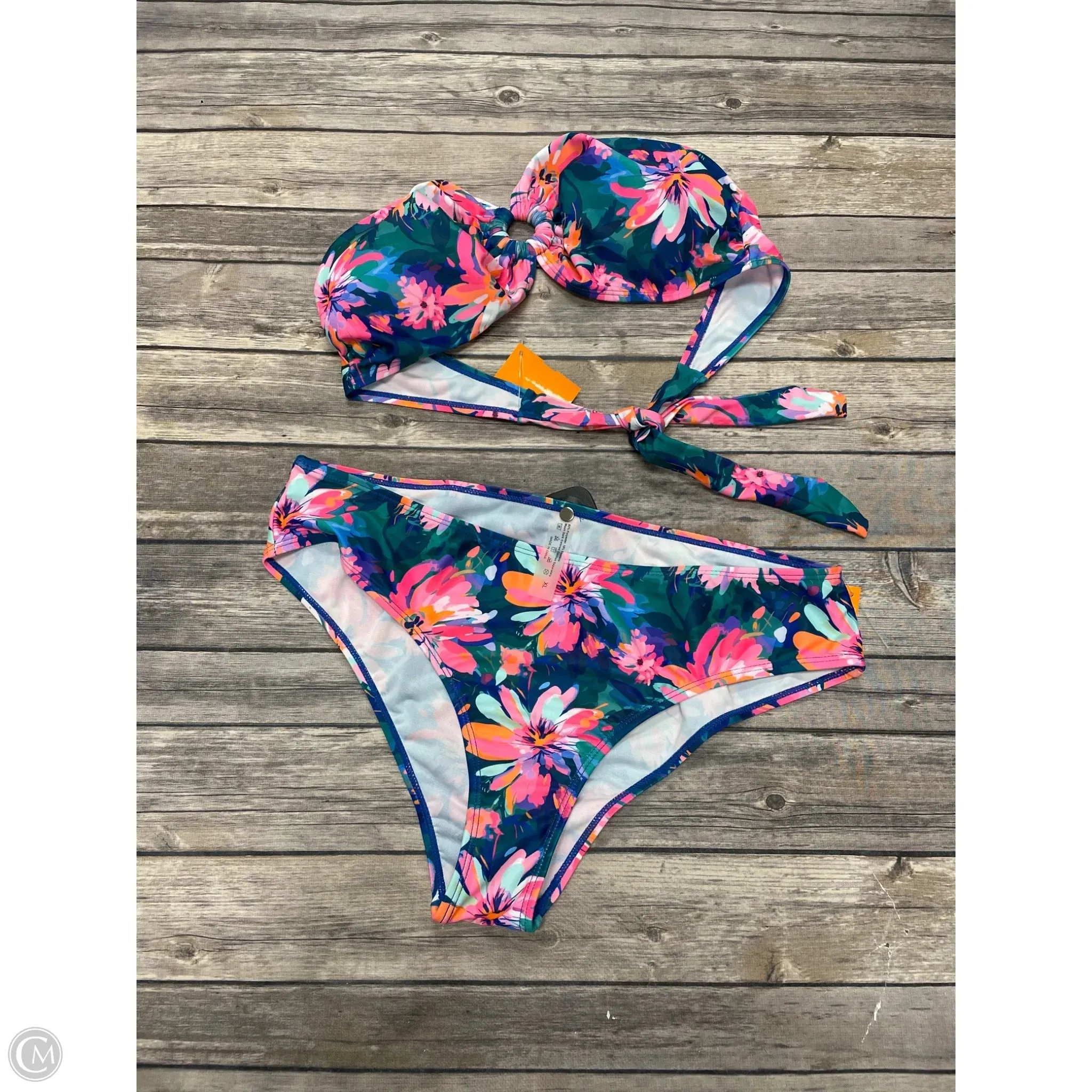 Swimsuit 2pc By Shein In Multi-colored, Size: Xl