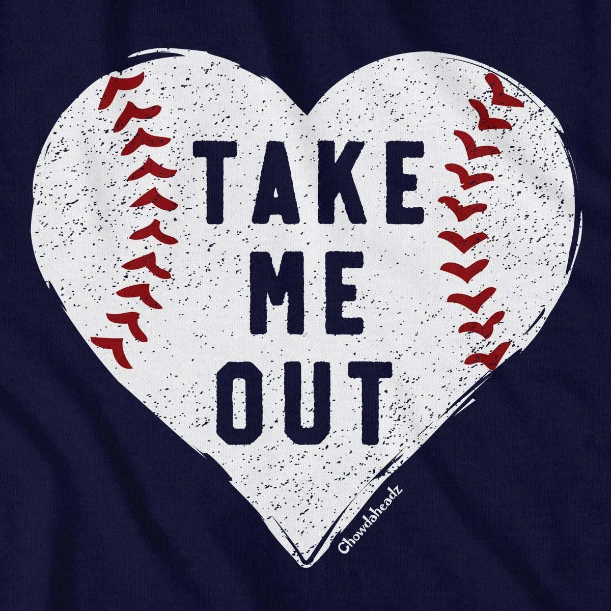 Take Me Out Baseball Heart T-Shirt