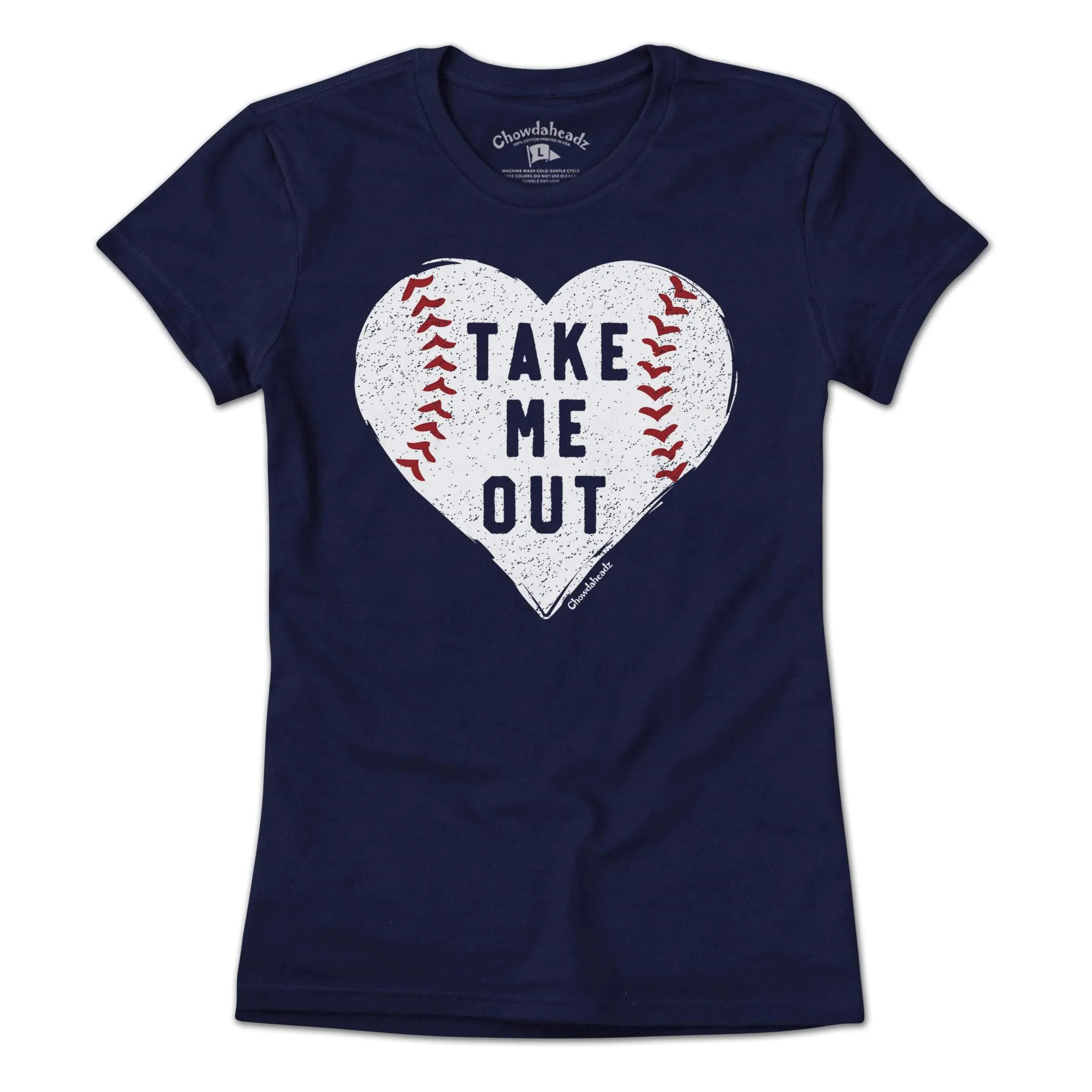 Take Me Out Baseball Heart T-Shirt