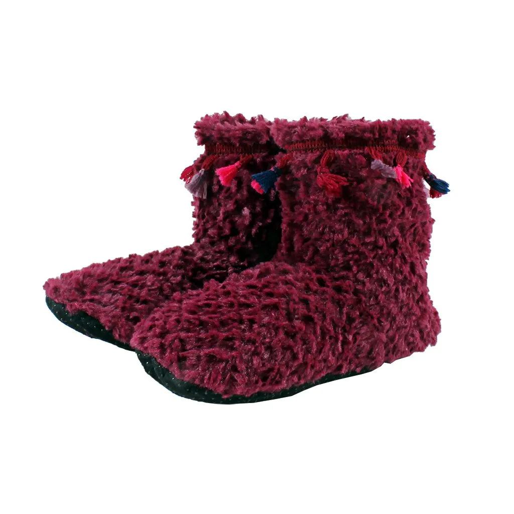 Tassel Sherpa Fleece Booties