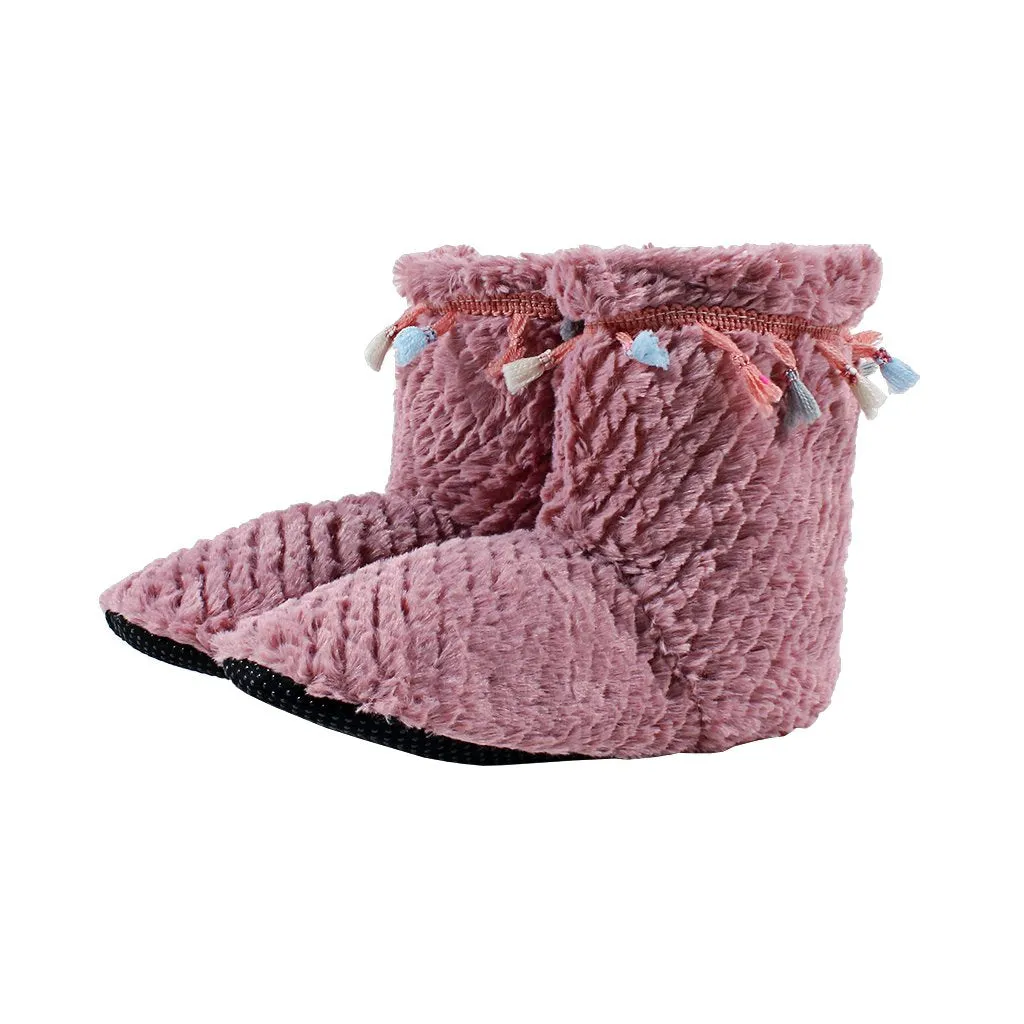 Tassel Sherpa Fleece Booties