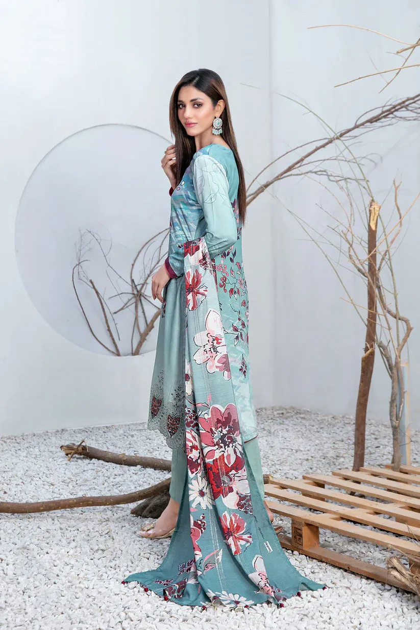 Tawakkal Fabrics - Serwa - 3 Pc Digital Printed Collection - D-1288