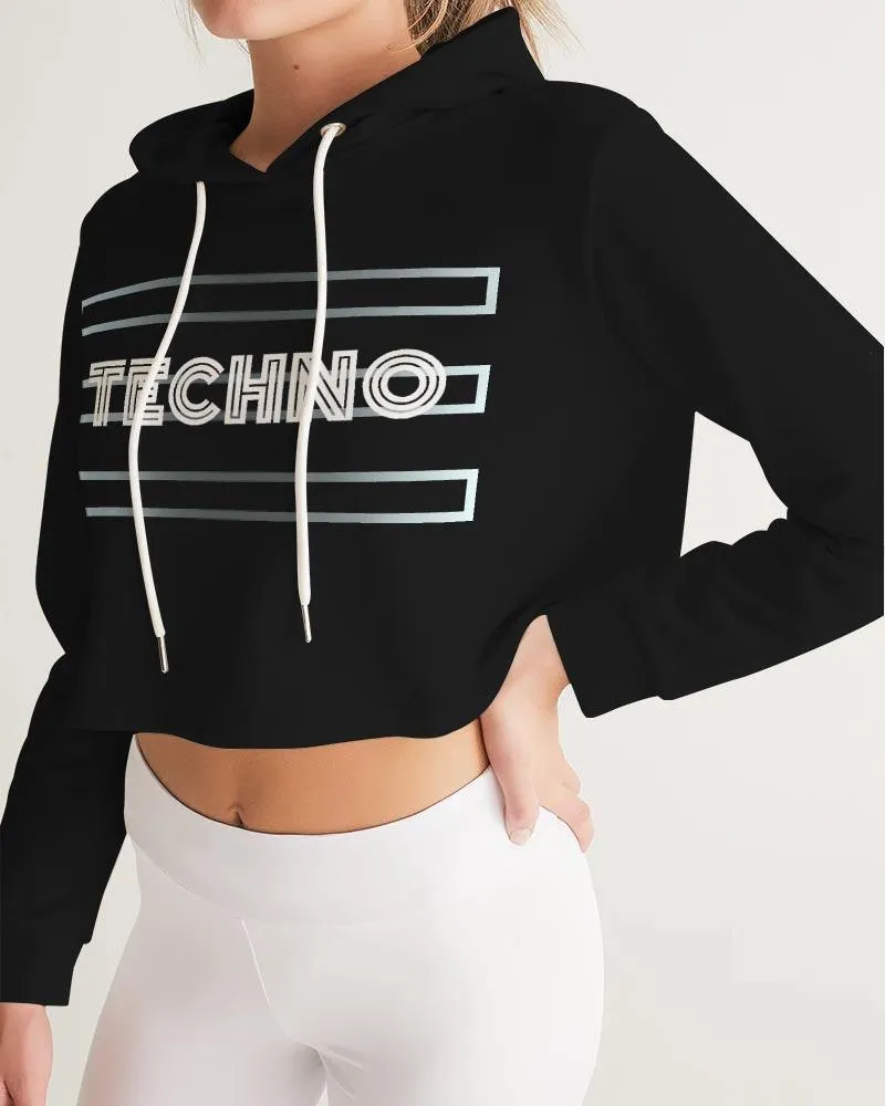 Techno Cropped Hoodie