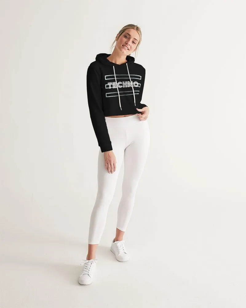 Techno Cropped Hoodie