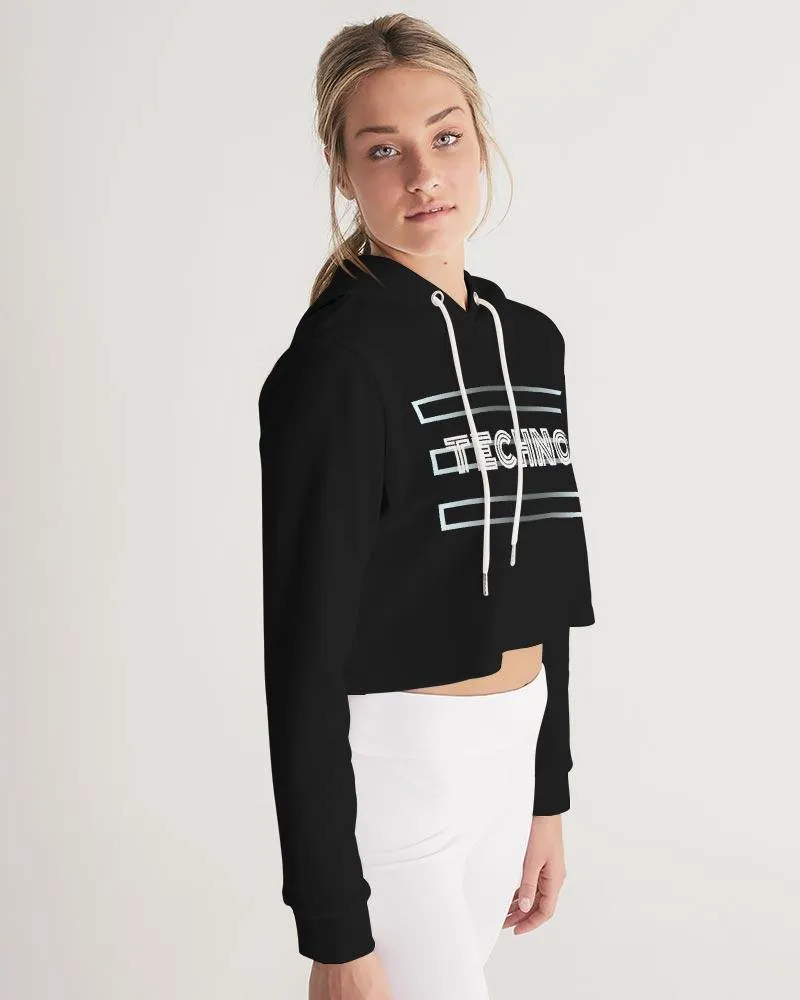 Techno Cropped Hoodie