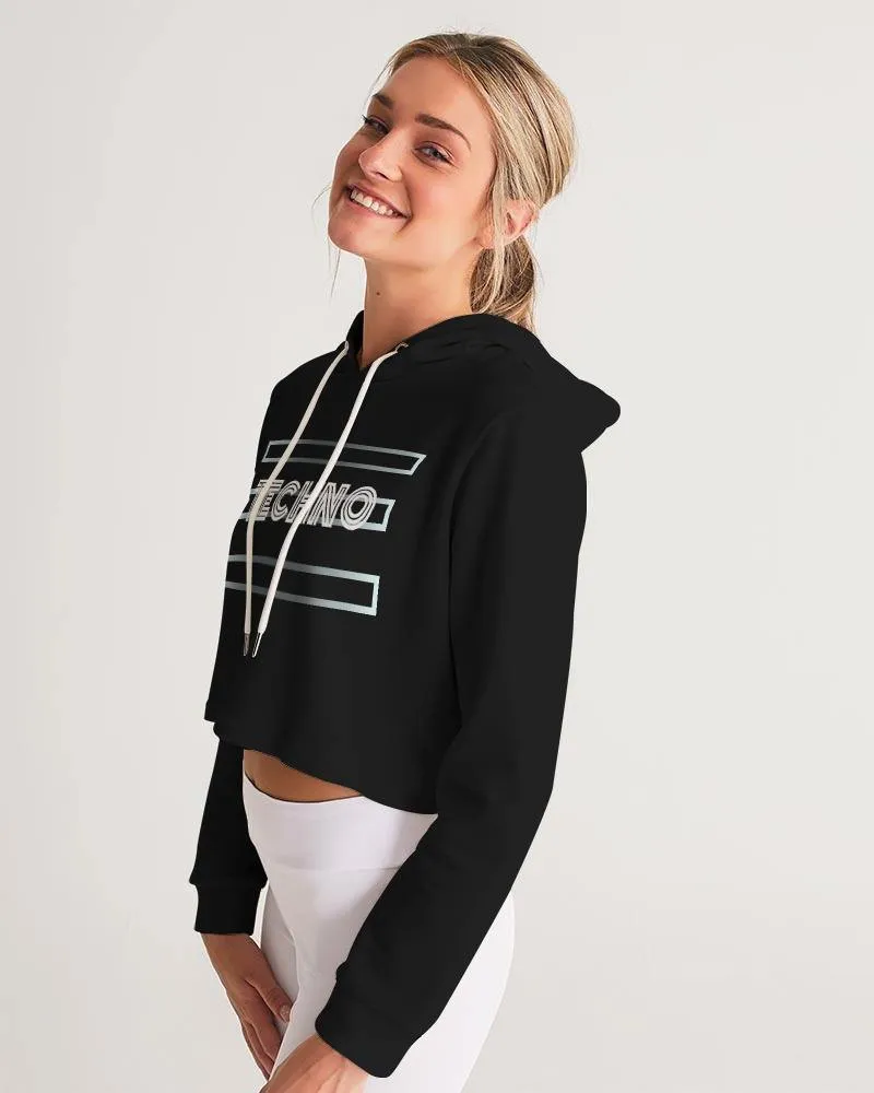 Techno Cropped Hoodie