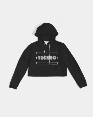 Techno Cropped Hoodie