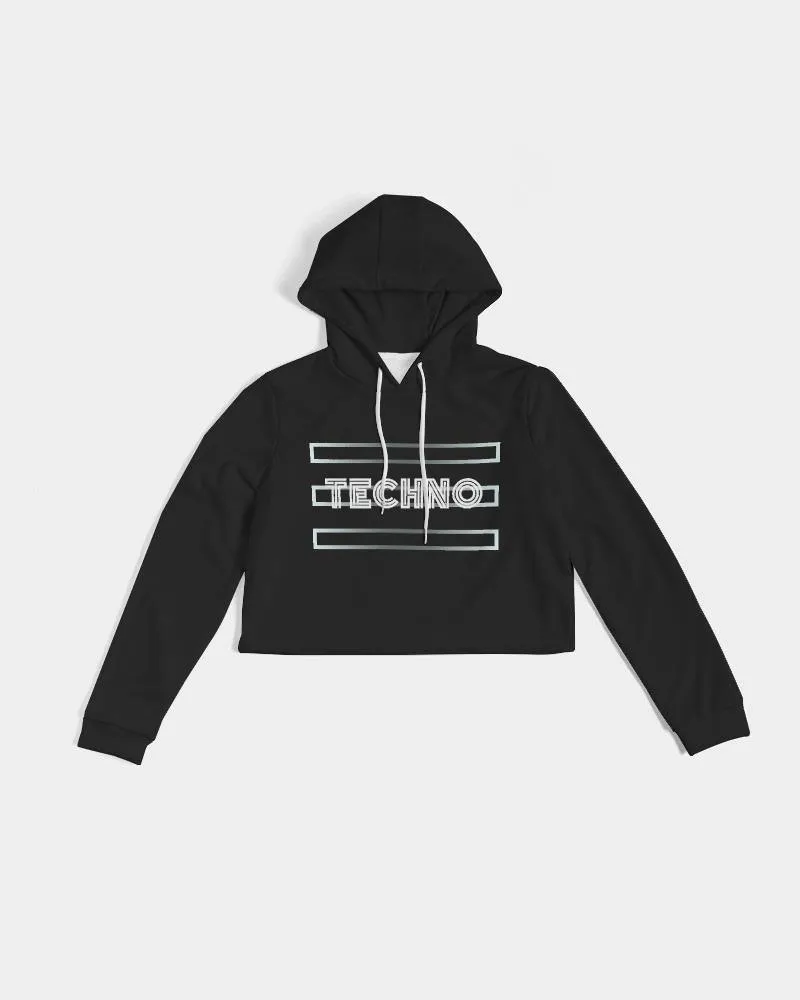 Techno Cropped Hoodie