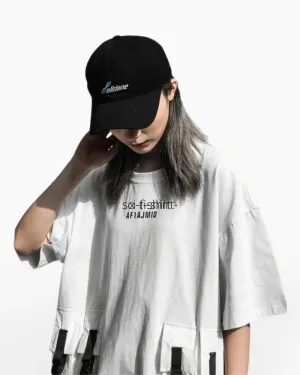 Techwear White Shirt with Pockets