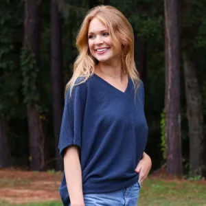 Textured Cocoon Top
