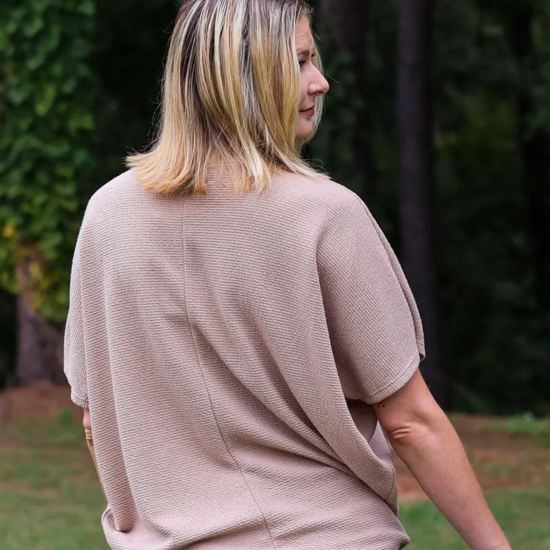 Textured Cocoon Top