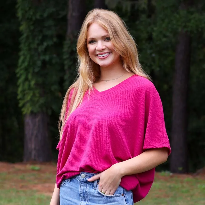 Textured Cocoon Top