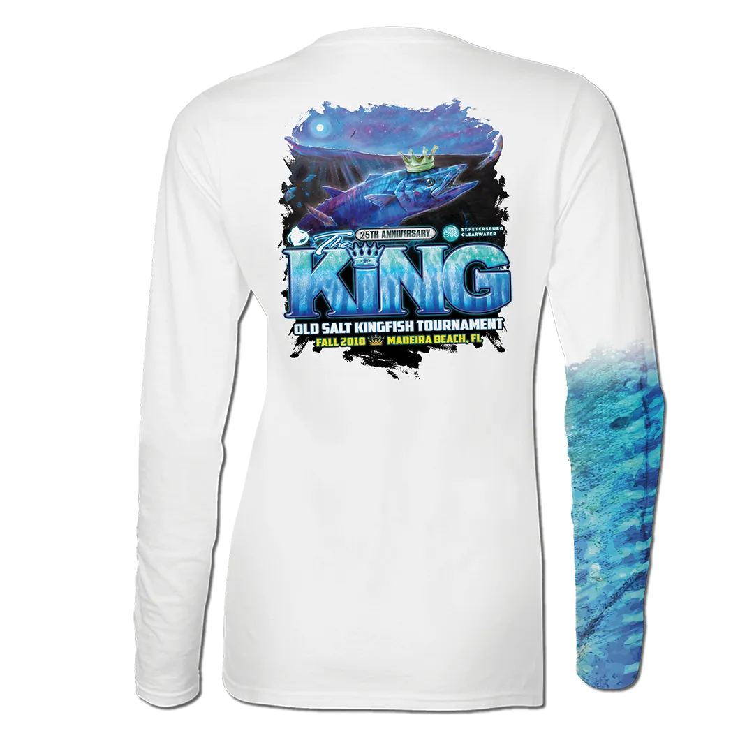 The King - Fall 2018 - Ladies Long Sleeve Performance Shirt - White