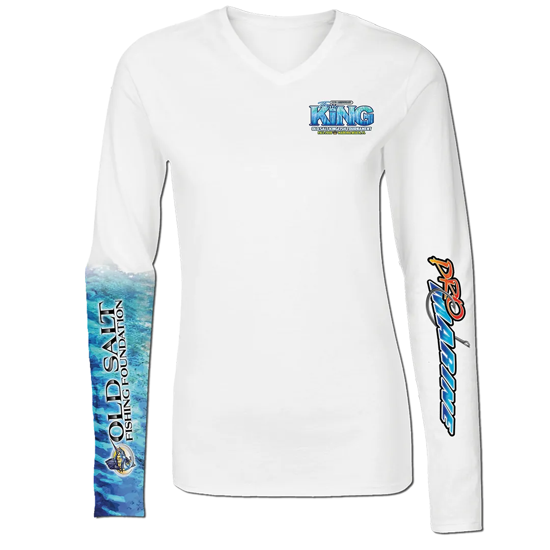 The King - Fall 2018 - Ladies Long Sleeve Performance Shirt - White