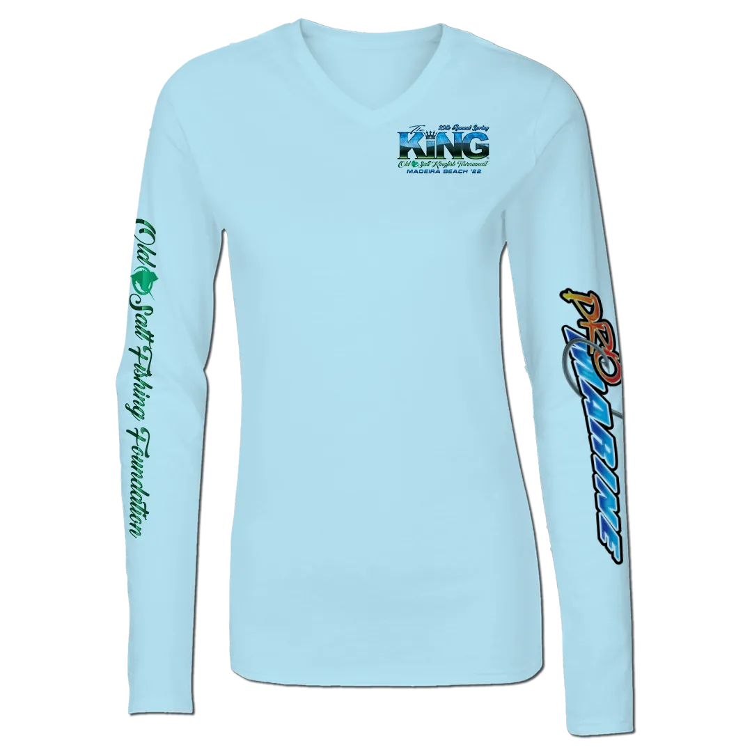The KING - Spring 2022 - Ladies Long Sleeve Performance Shirt - Blue