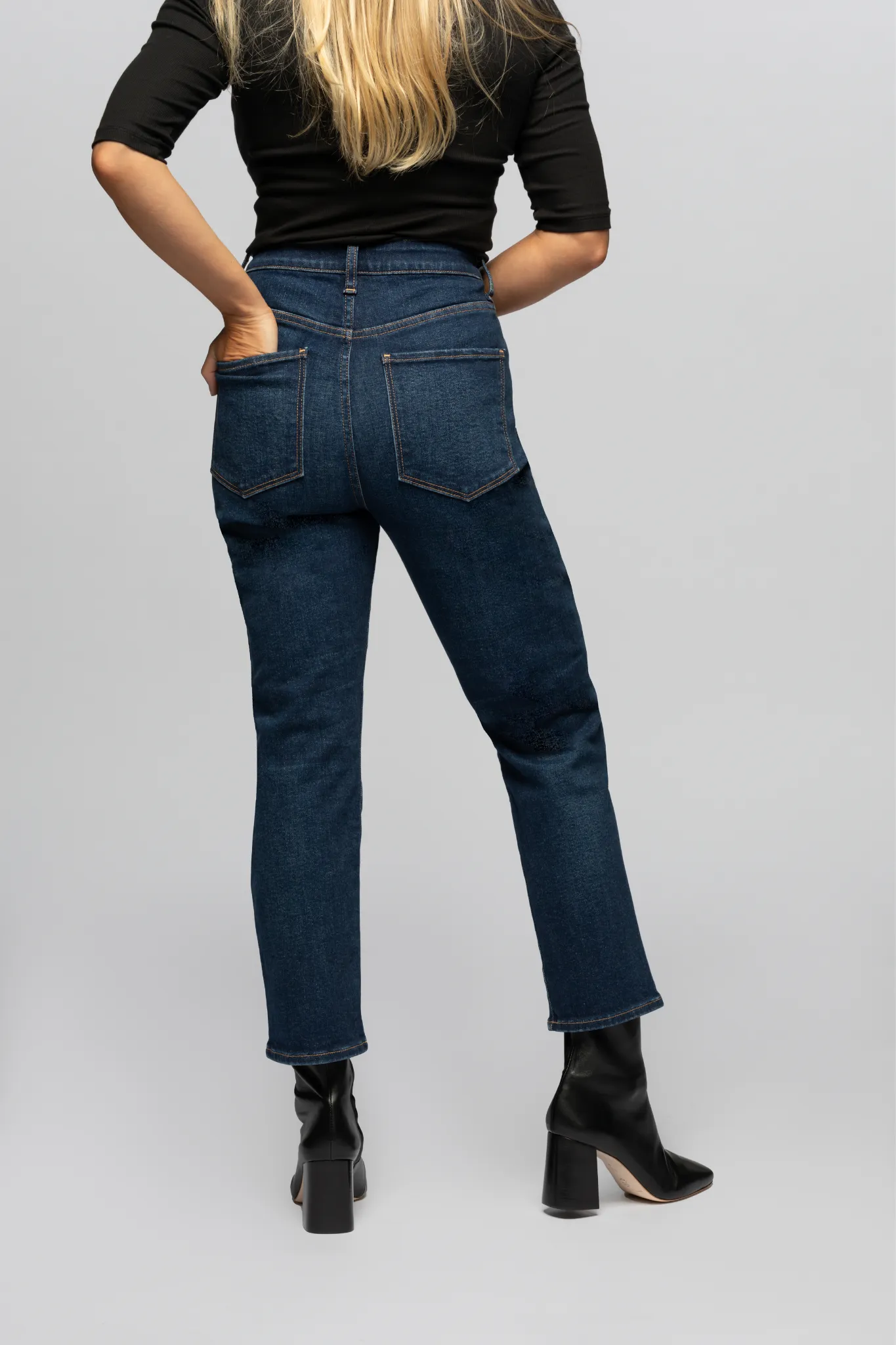 The Straight Crop - Evening Indigo