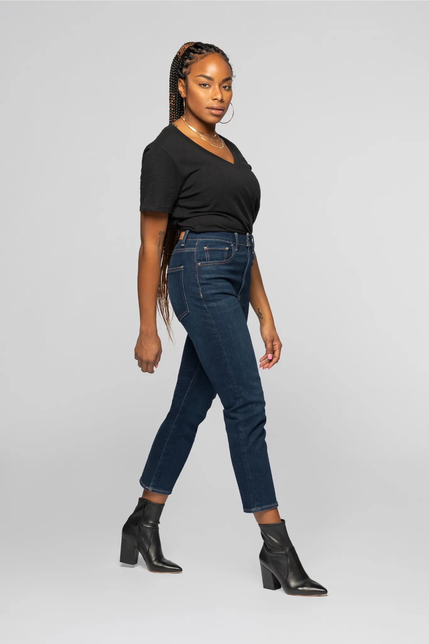 The Straight Crop - Evening Indigo