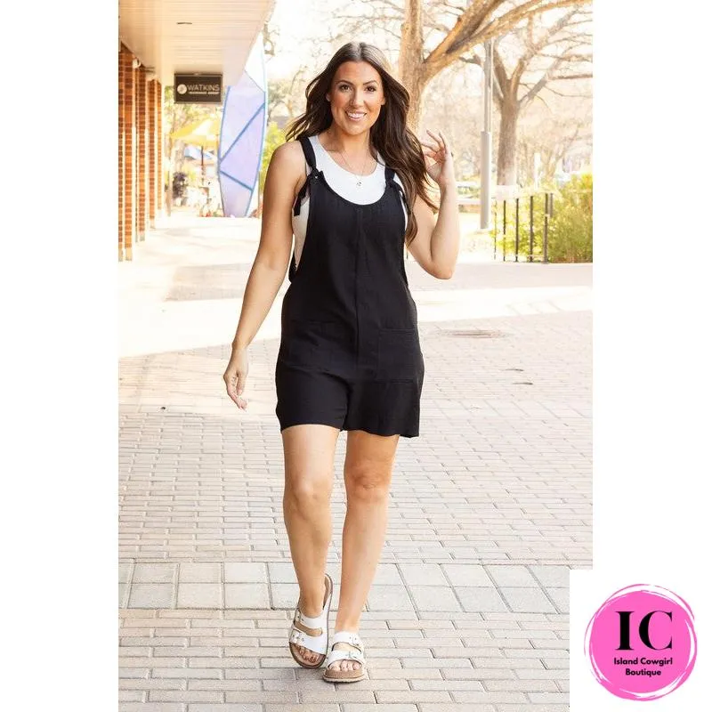 The Teresa Tie Shoulder Romper