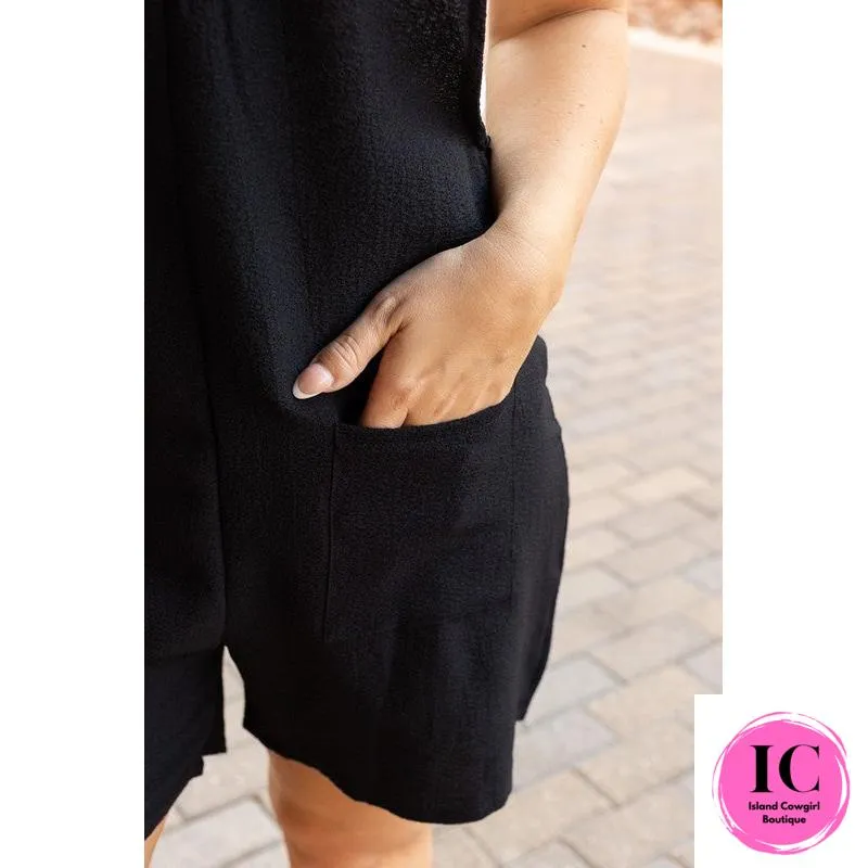 The Teresa Tie Shoulder Romper