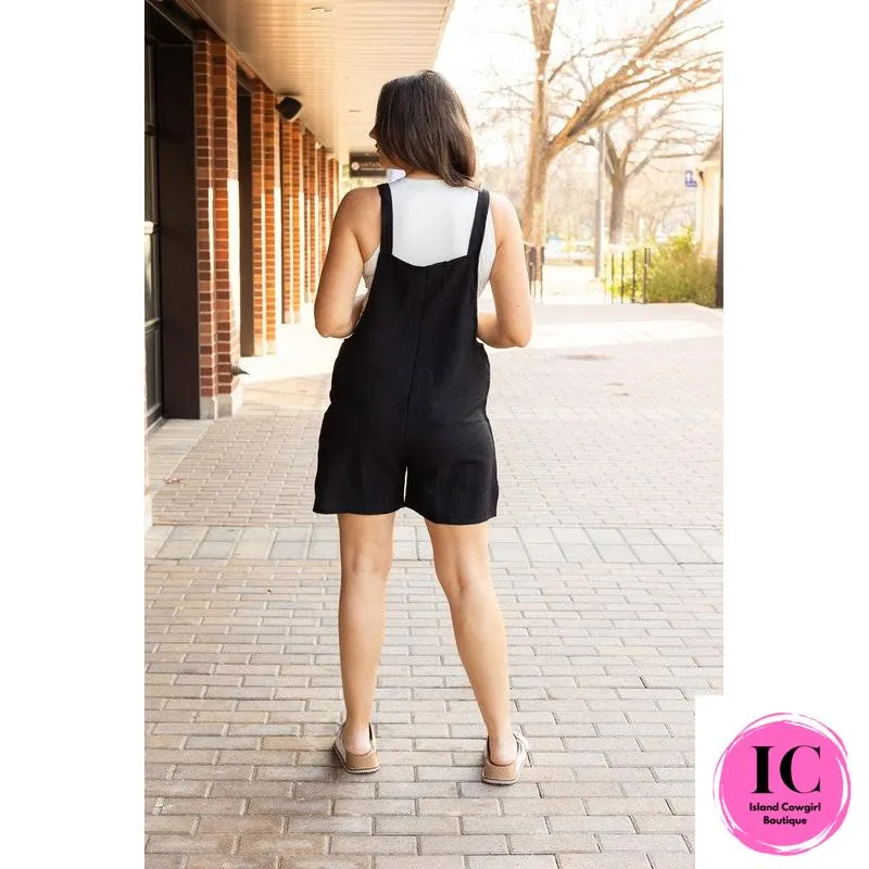 The Teresa Tie Shoulder Romper