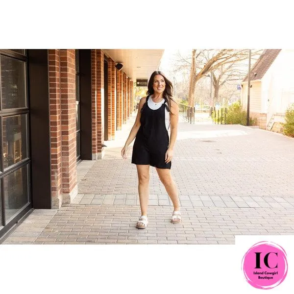 The Teresa Tie Shoulder Romper