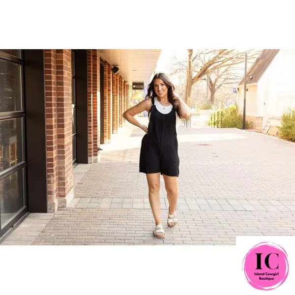 The Teresa Tie Shoulder Romper