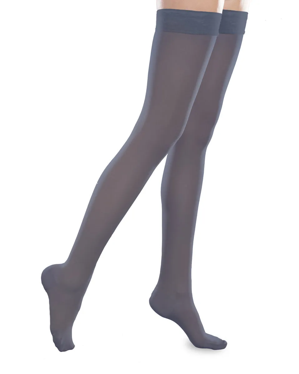 Therafirm Sheer Ease Women's Closed Toe Thigh High Stockings 20-30mmHg - Clearance