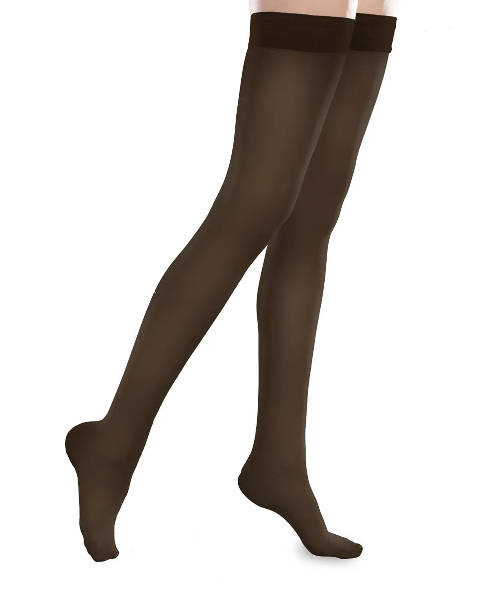 Therafirm Sheer Ease Women's Closed Toe Thigh High Stockings 20-30mmHg - Clearance