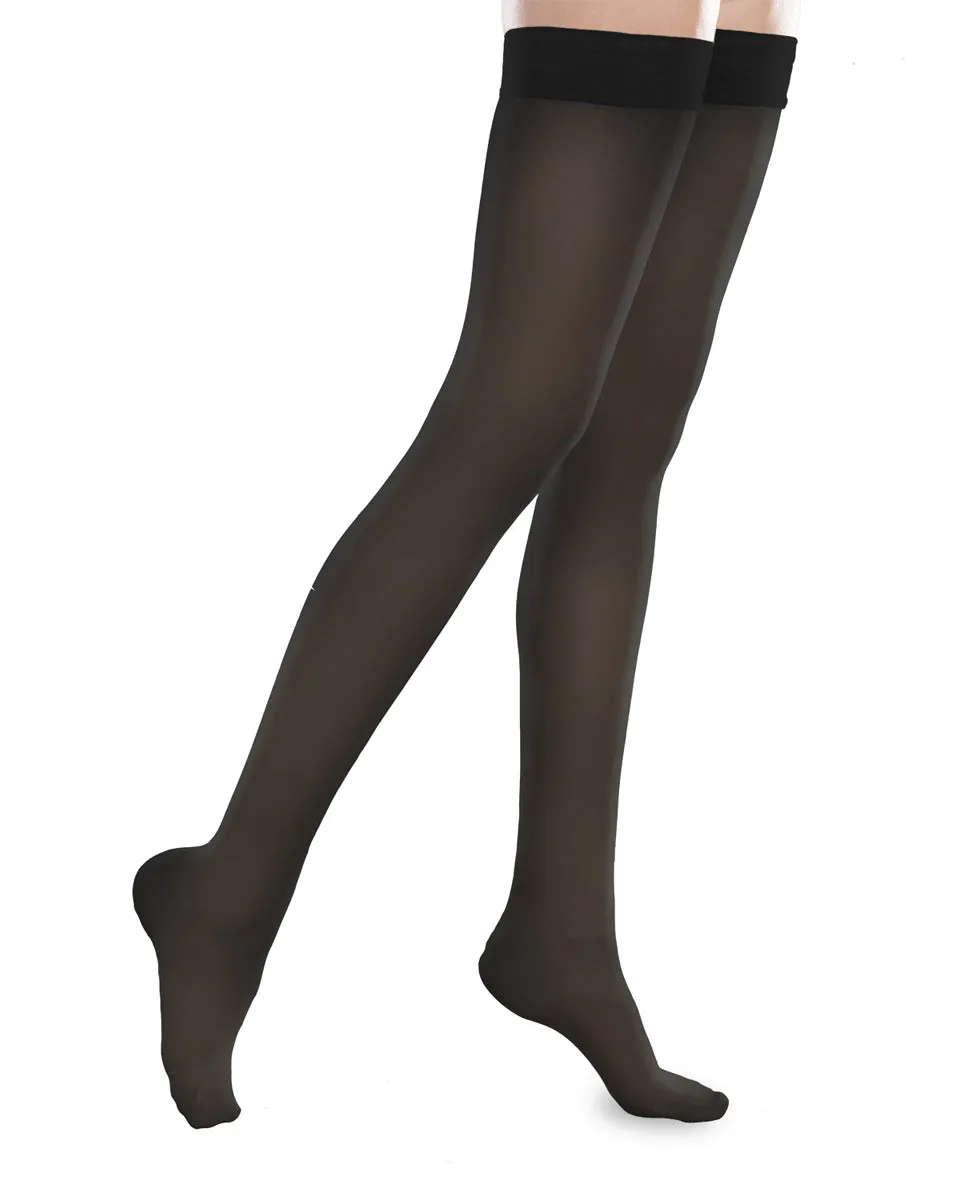 Therafirm Sheer Ease Women's Closed Toe Thigh High Stockings 20-30mmHg - Clearance