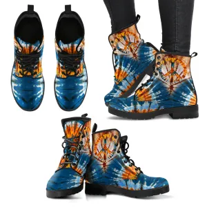 Tie Dye Peace Women's Eco-Friendly Leather Boots