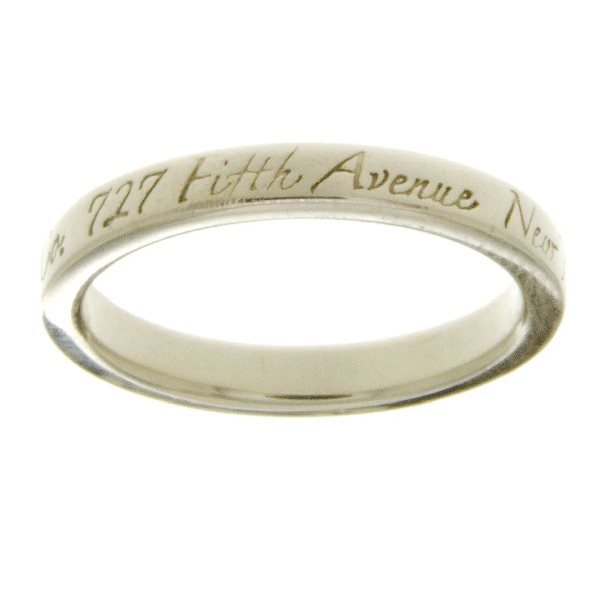 Tiffany & Co. Notes Narrow Band Ring