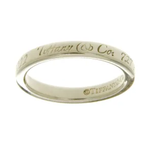 Tiffany & Co. Notes Narrow Band Ring