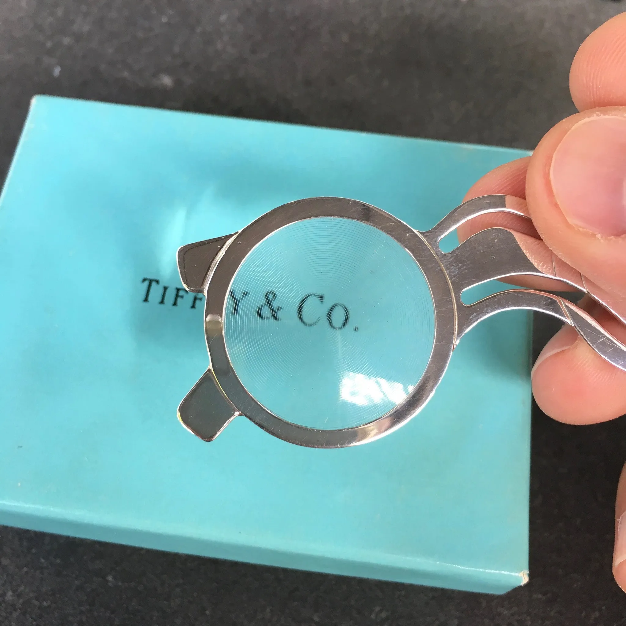 Tiffany & Co. Sterling Silver .925 Spectacles Eyeglasses Bookmark