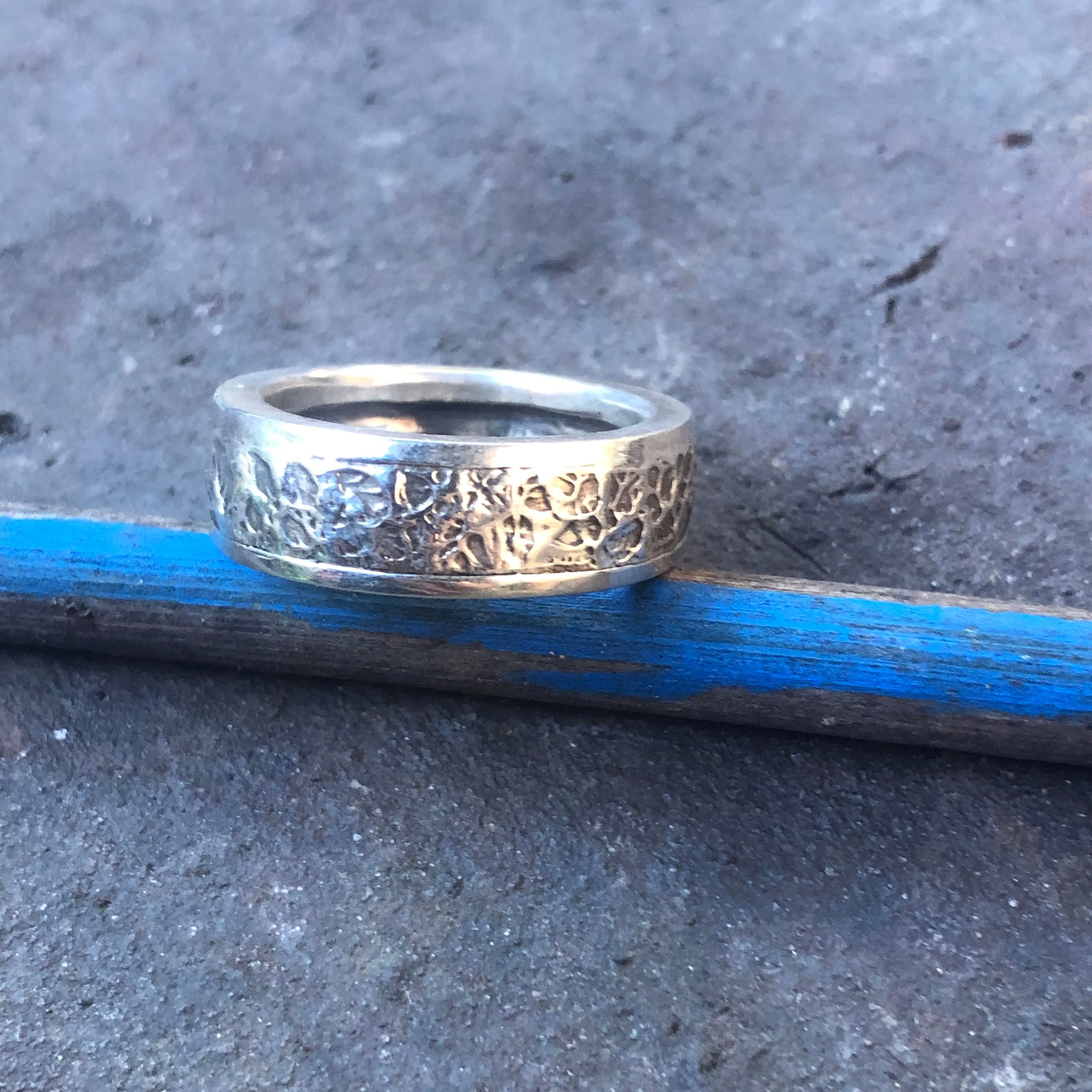 Tim & Mabel Textured Band Ring