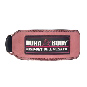 Titan Pink Suede Leather Weightlifting Belt