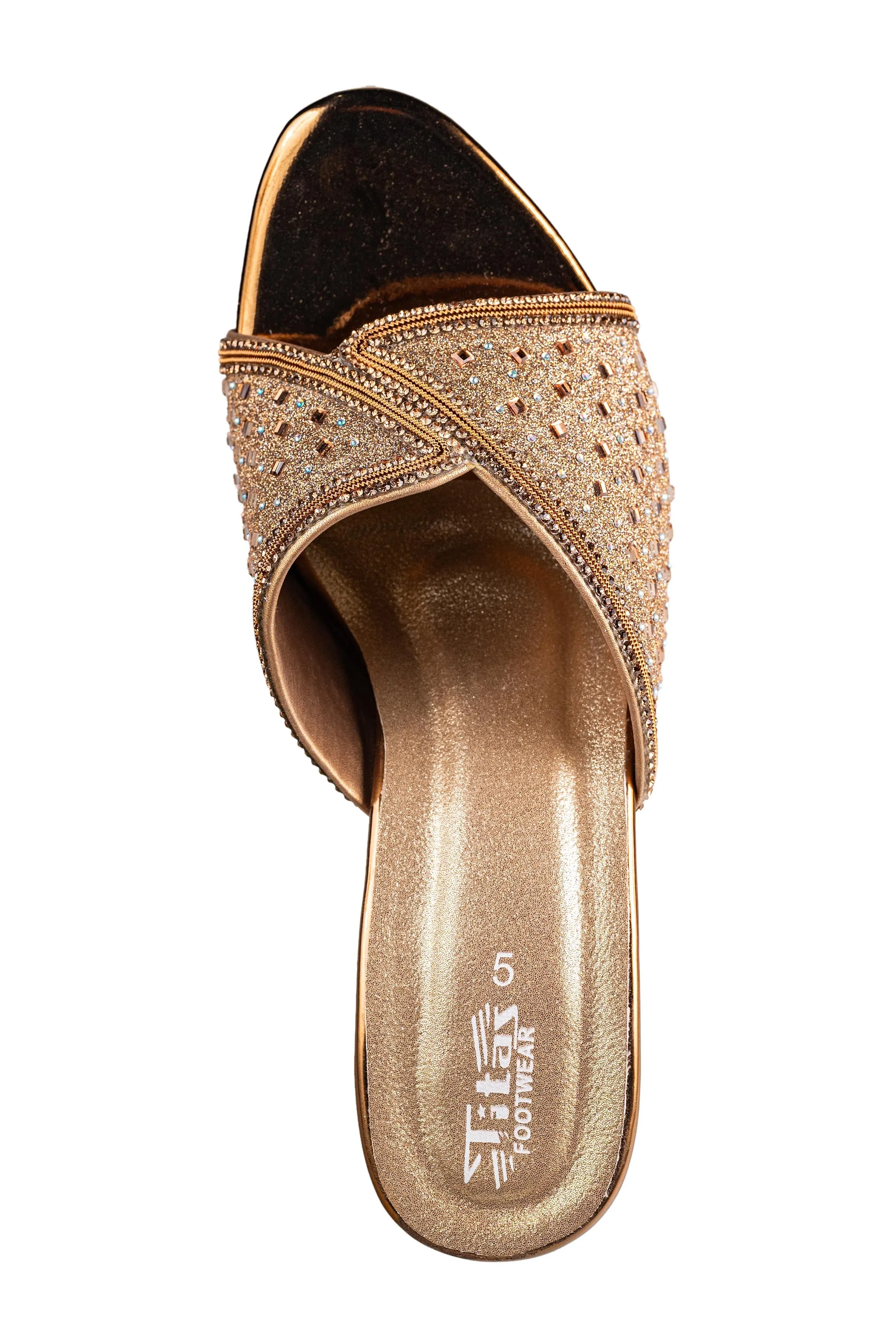Titas Ladies Copper Wedding Chappal (Cs W 250223)