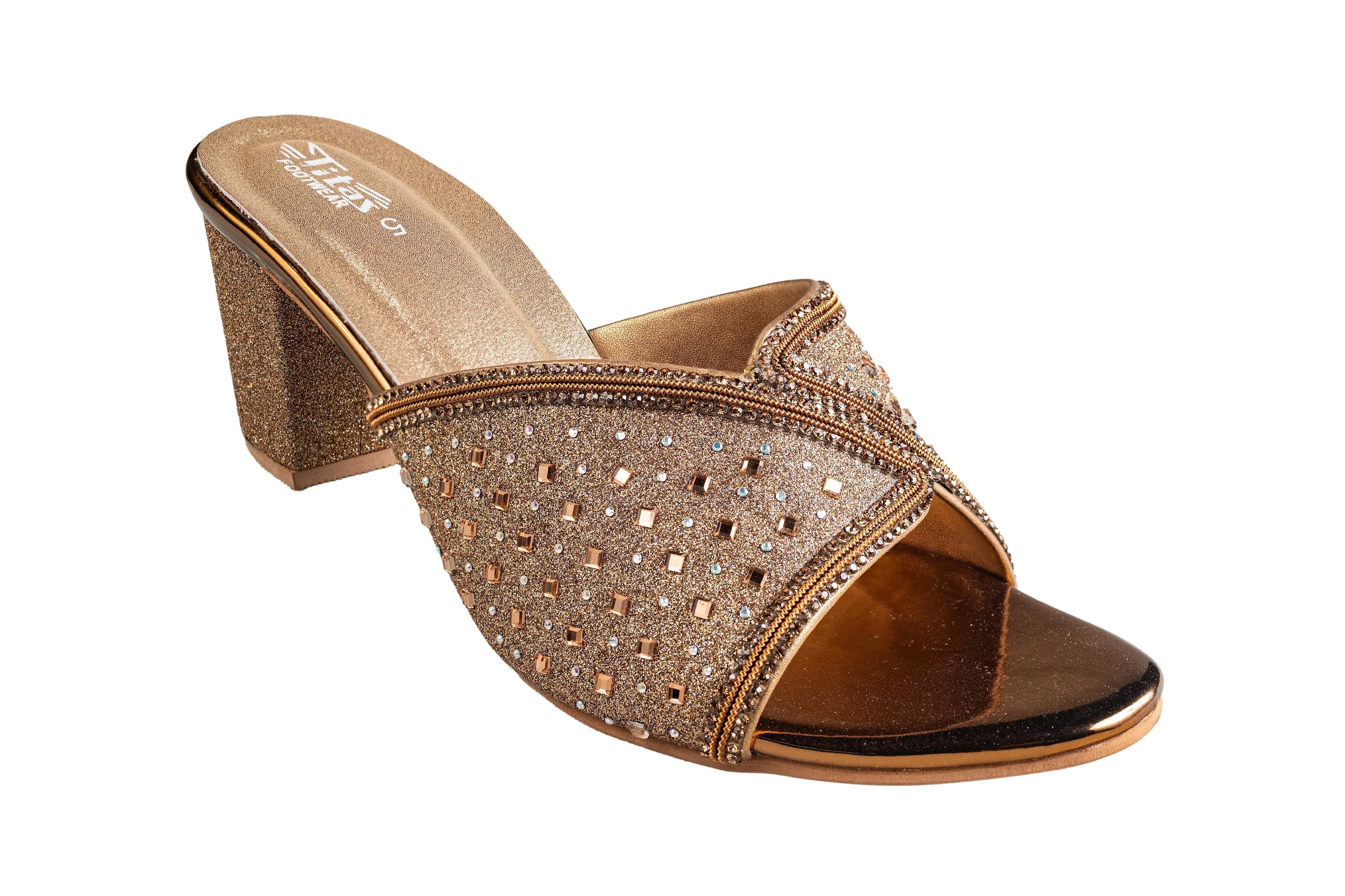 Titas Ladies Copper Wedding Chappal (Cs W 250223)