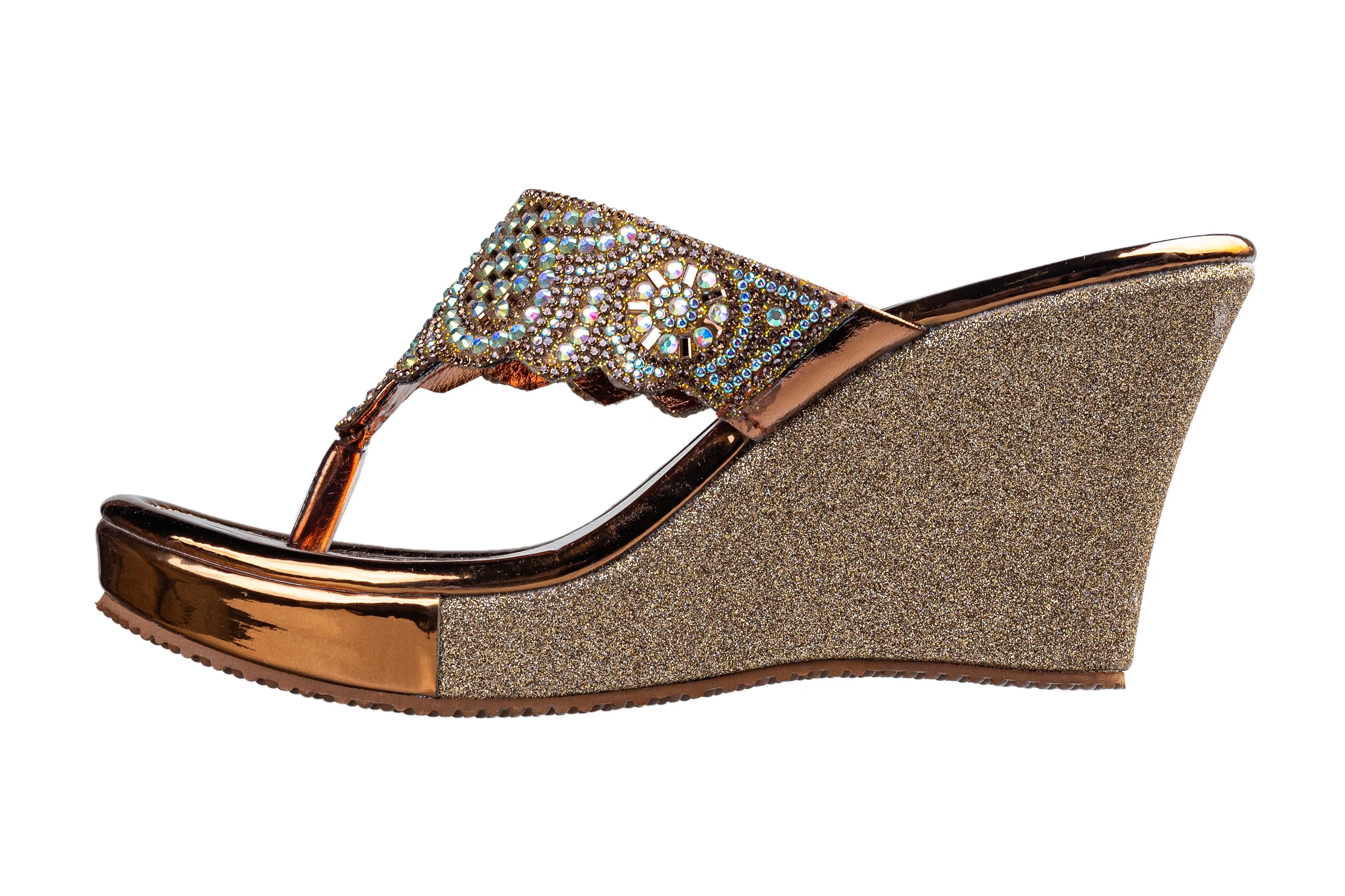 Titas Ladies Copper Wedding Chappal
