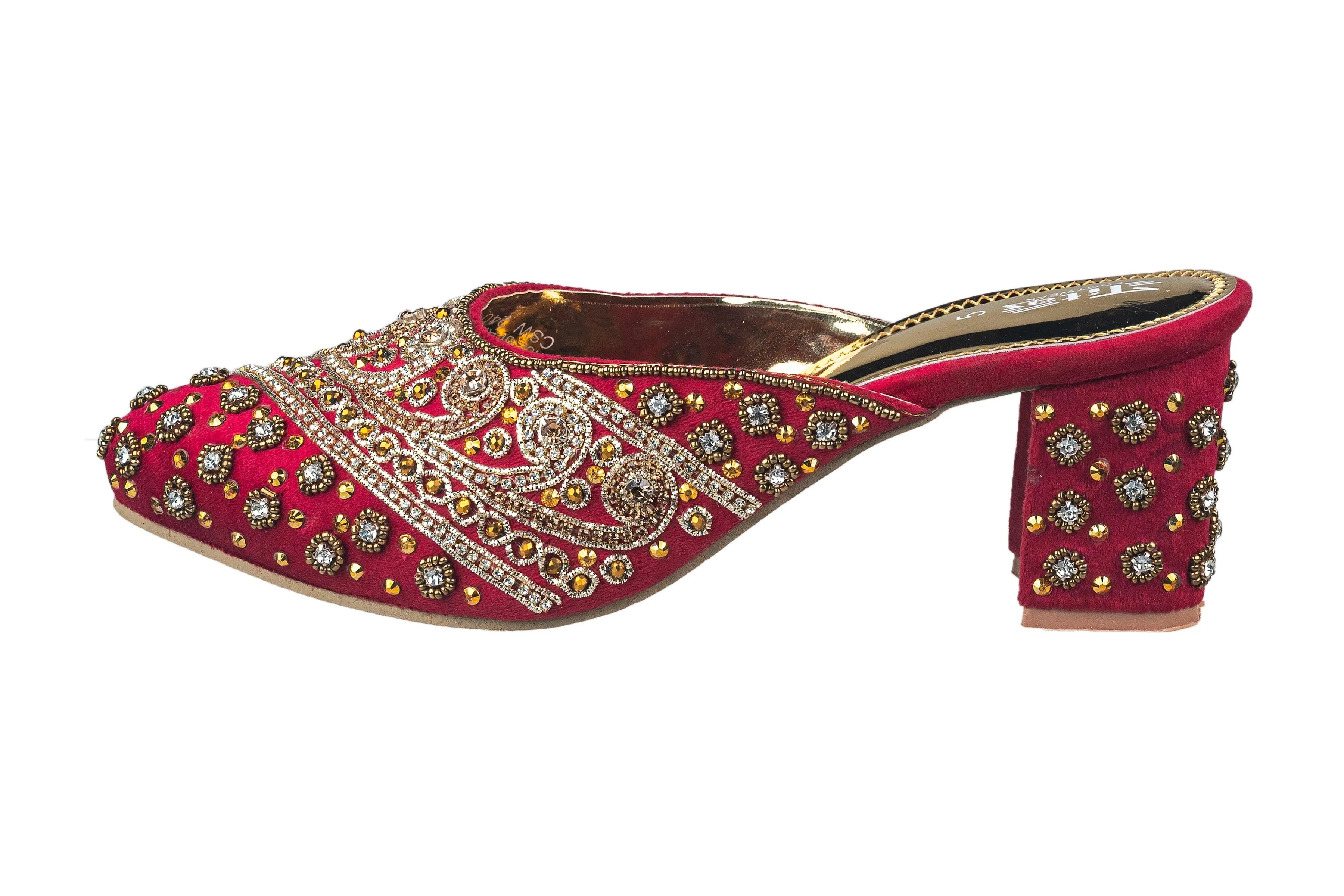 Titas Ladies Red Wedding Chappal